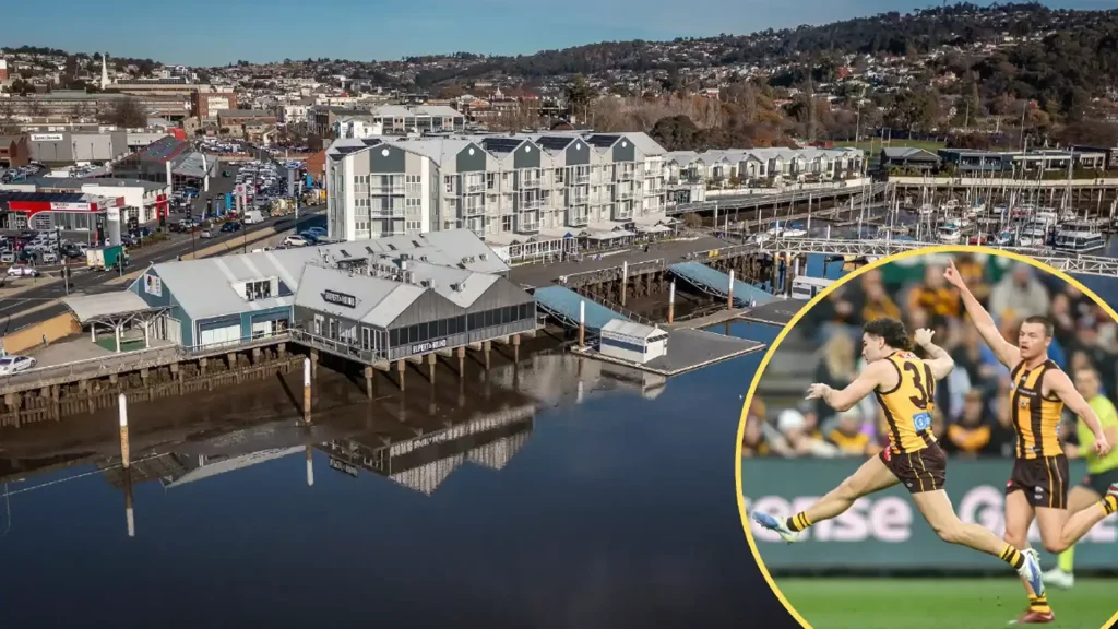 Giant Outdoor Screen Footy Watch Party