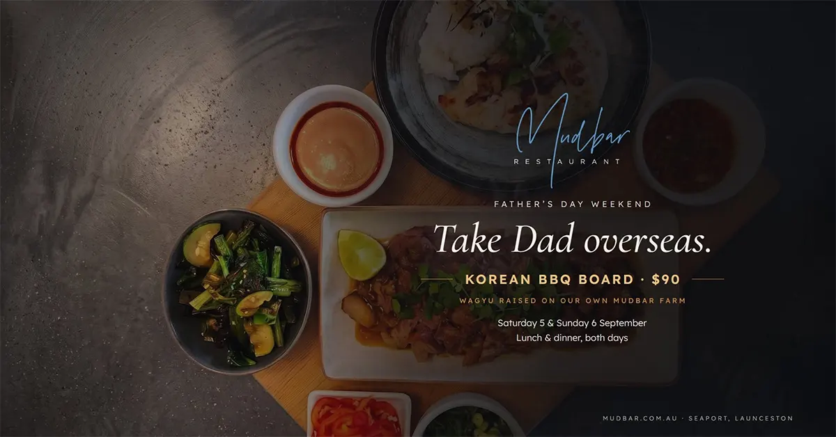 Father's Day Korean BBQ Board at Mudbar — $90, Saturday 5 and Sunday 6 September